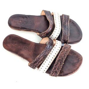 🤎 BED | STU leather Slide Sandals - Size 7 🤎